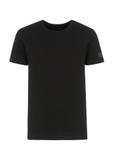 Black basic T-shirt for men with logo TSHMT-0091-99(KS)