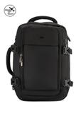 Black airplane backpack PLCMN-0017-99(Z25)