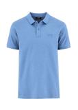 Blue men's polo shirt POLMT-0070-61(W24)