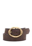 Chocolate Suede Women's Belt PASDS-0318-1I(Z26)