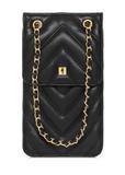 Black quilted women's bag TOREC-1006-99(W25)