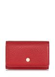 Women's red leather key case PORES-0894-40(Z23)