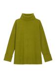 Women's olive wool-blend turtleneck SWEDT-0249-8E(Z26)
