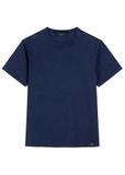 Navy blue cotton men's T-shirt TSHMT-0140-7E(W26)