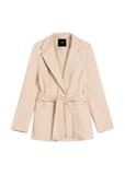 Beige women's blazer with belt ZAKDT-0030-1B(W26)