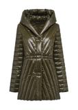 Quilted olive women's jacket KURDT-0524-57(Z24)