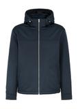 Navy blue men's jacket with hood KURMT-0386-69(Z25)