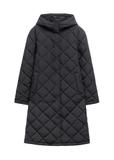 Black women's quilted jacket KURDT-0667-99(Z26)