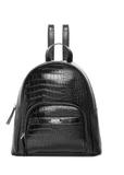 Black women's backpack croco TOREC-1263-9G(Z26)