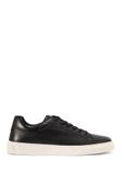 Men's black leather sneakers BUTYM-0486-99(W26)