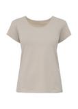 Beige Women's Basic T-shirt TSHDT-0111-81(KS)