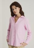 Pink cotton shirt for women KOSDT-0092-34(W22)