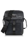 Men's navy blue leather bag TORMS-0104-69(W23)