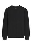 Men's cotton sweater in black SWEMT-0208-99(Z26)