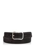 Black leather women's belt PASDS-0317-98(Z24)