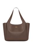 Brown classic women's shopper bag TOREC-1060-1H(Z26)