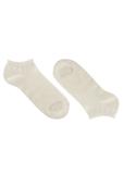 Women's short cream socks SKADT-0053B-0B(W26)