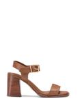 Women's leather sandals in brown BUTYD-1178-1D(W26)