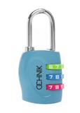 Light blue combination padlock AW-015-0005-7A(W26)