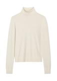 Cream women's turtleneck sweater SWEDT-0272-0B(Z26)