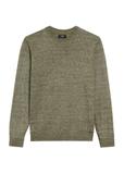 Men's khaki wool blend sweater SWEMT-0170-55(Z25)