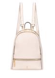 Cream leather medium women's backpack PLCDS-0003-12(W25)