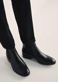 Women's black leather boots BUTYD-0936A-99(Z25)