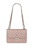 Pink quilted women's handbag TOREC-0528C-31(W25)