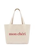 Cotton beige shopper bag TOREN-0334-0P(W26)
