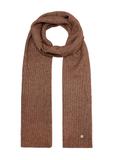 Brown women's scarf with a wool blend SZADT-0202-1H(Z26)