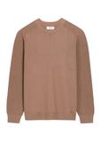 Men's cotton sweater in cool beige color SWEMT-0208-1K(Z26)