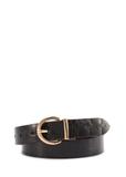 Double-sided croco leather women's belt PASDS-0332-89(Z25)