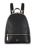 Black leather women's backpack TORES-0420B-99(Z24)