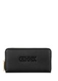 Large black women's wallet with logo POREC-0377-99(W24)