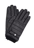 Men's leather gloves with wool lining REKMS-0091-99(Z26)