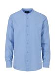 Men's blue collarless shirt KOSMT-0326-61(W24)