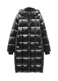 Black women's winter jacket KURDT-0677-99(Z26)