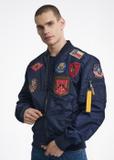 Navy blue men's jacket Top Gun KURMT-0279-69(W24)