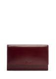 Burgundy large leather women's wallet PORES-0974-49(Z25)