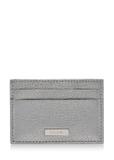 Silver leather card case PORES-0835-92(W23)