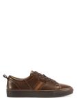 Dark brown men's leather shoes BUTYM-0430A-1I(W26)