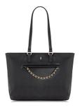Black women's handbag with pocket TOREC-0753-99(W23)