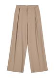 Dark beige women's trousers SPODT-0119-1K(W26)