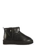 Black leather women's snow boots BUTYD-1219-99(Z25)