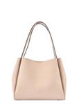 Beige women's shopper bag TOREC-1183-1A(W26)