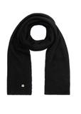 Black woolen women's winter scarf SZADT-0202-99(Z25)