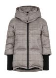 Women's winter jacket with a check pattern KURDT-0522-82(Z24)