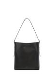 Black leather shopper bag TORES-1436-99(Z26)