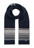 Navy blue men's winter scarf SZAMT-0074A-69(Z25)