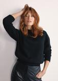 Black classic women's sweater SWEDT-0186A-99(Z25)